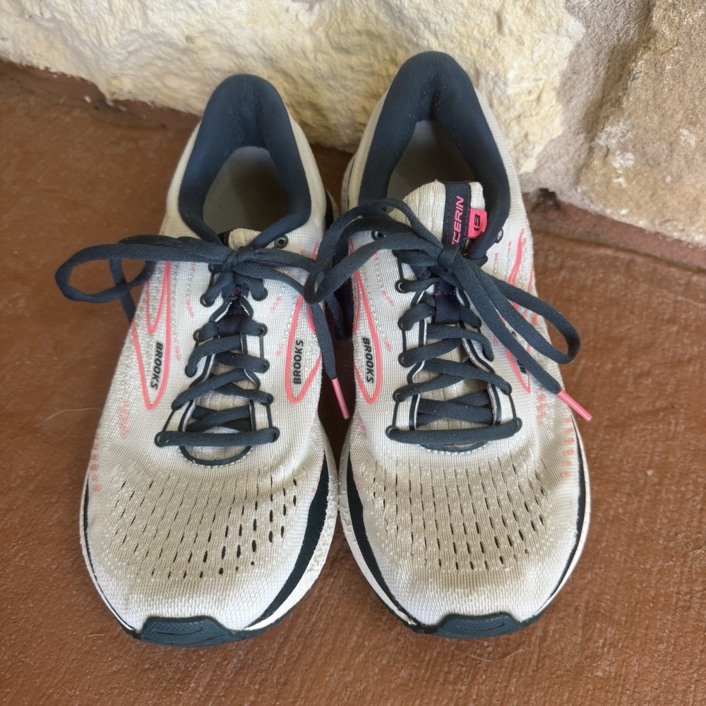 Brooks Glycerin 19 For Women's Theme Colorful White/Navy/Pink Shoe Size USA 9